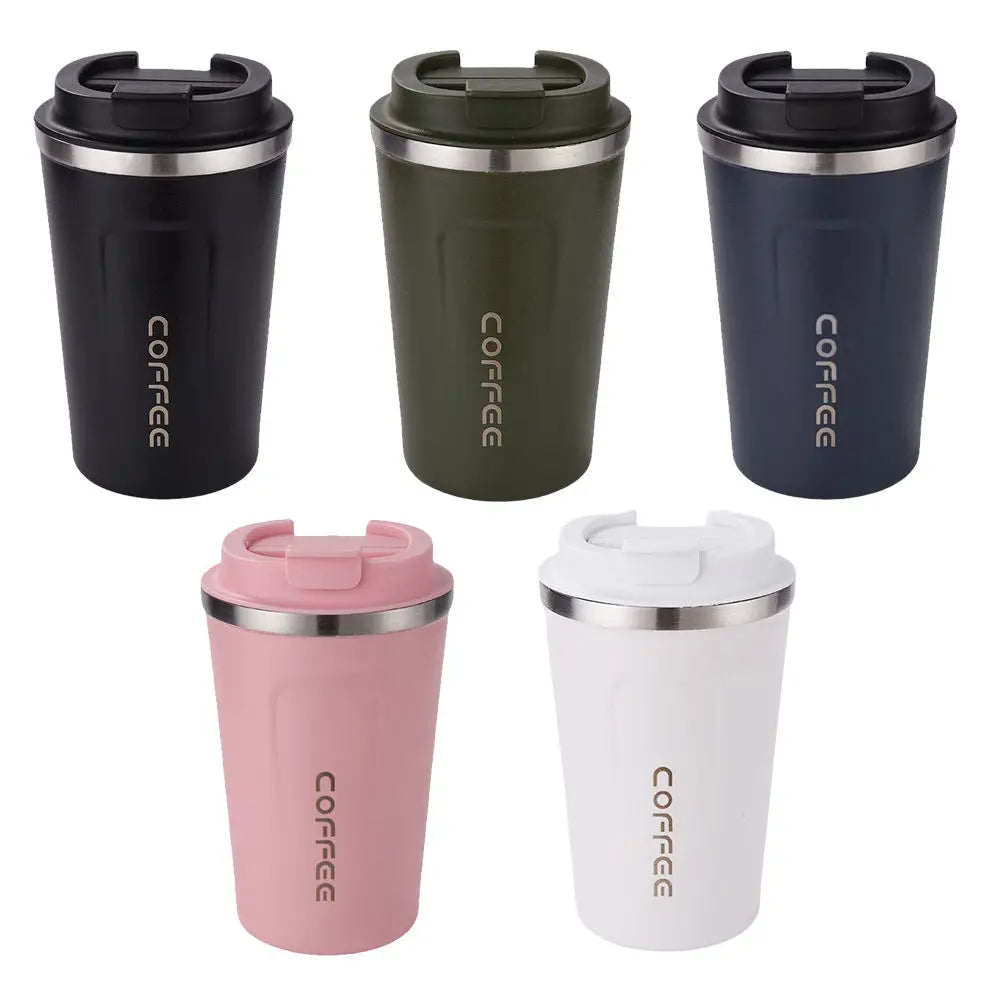 Eco-friendly 380ml & 510ml Double-Walled Stainless Steel Travel Coffee Mug Vacuum Insulated Reusable Coffee Tumbler Cup Campi