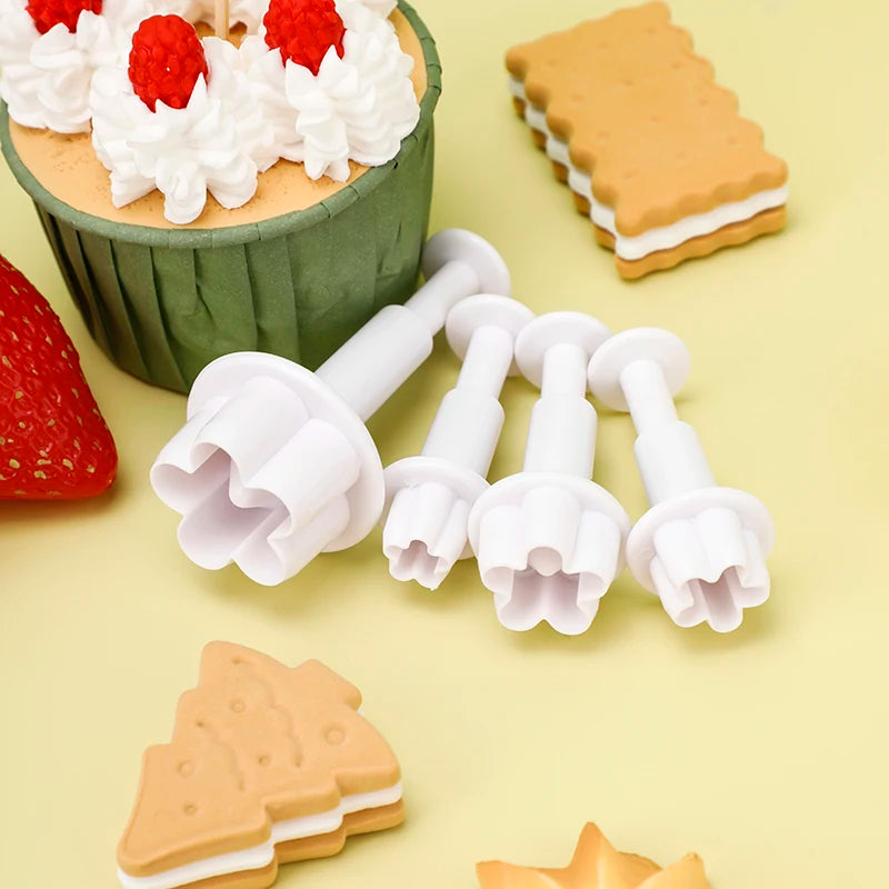 New plum Blossom Flower Cookie Cutting Die Spring Die Five Flower Shape Cookie Fondant Cake Cookie Cutter