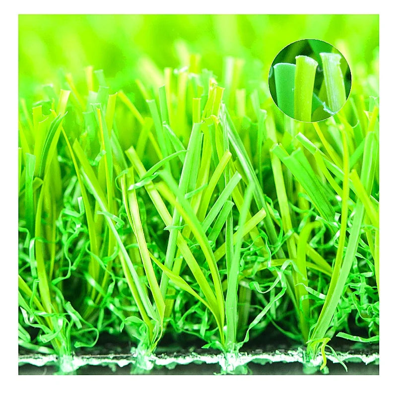 15mm 3 Tone Green Economic Cheap Artificial Grass From JIangsu for Garden Landscaping Residential or Roof Use for Low Budget