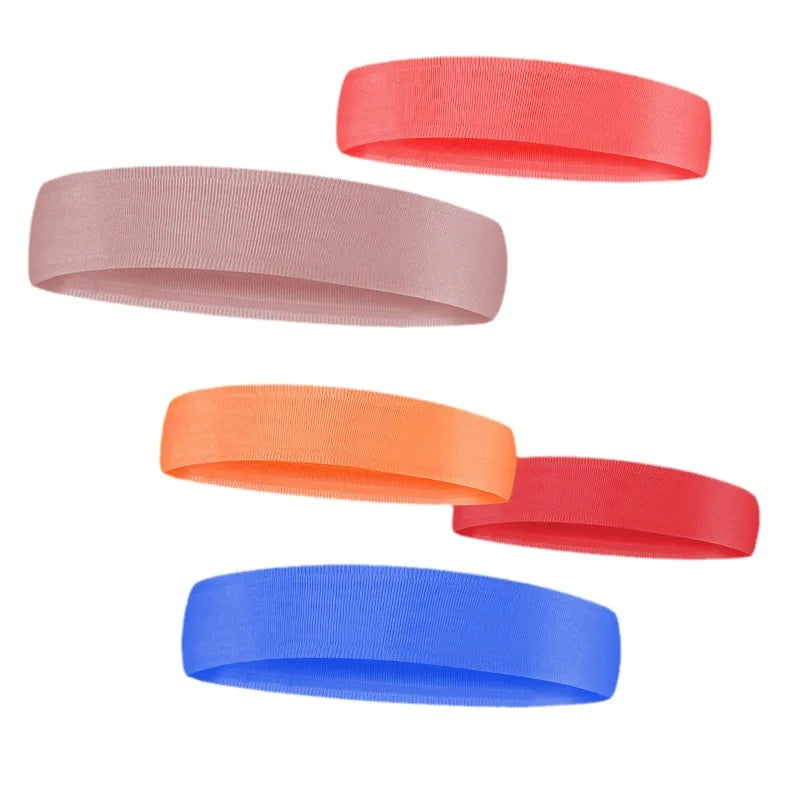 In Stock OEM Brand Customizing Anti Slip Sweat Absorption Sports Headbands for Running Yoga Adjustable Fit