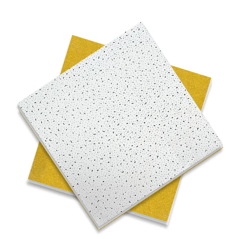 Kente Modern Square 2*2 Fire Rated Sound Absorption Noise Reduction Heat Insulation Damp Proof Smoke Prevention Mineral Fiber