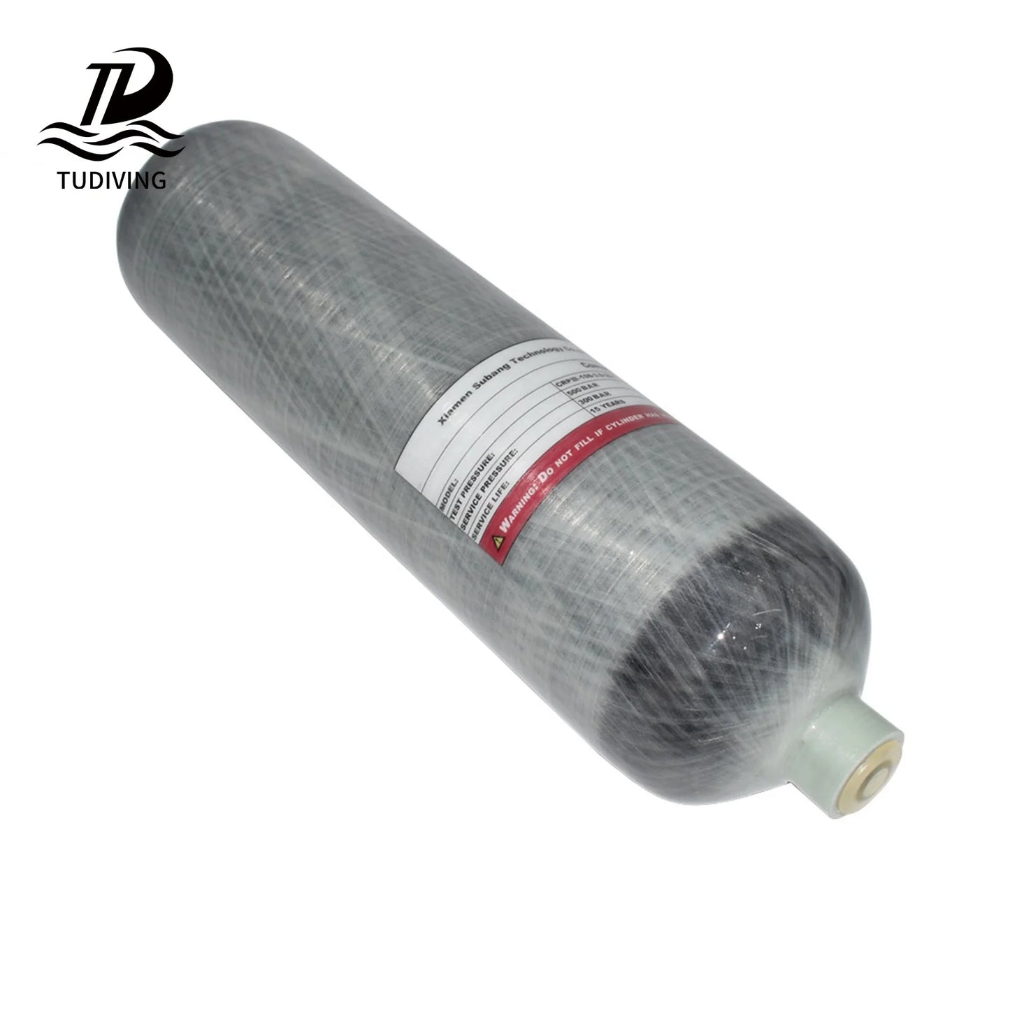 TUDIVING 3L CE Compressive Strength Best Quality 4500psi 30mpa High Price Household Paintball White PCP Carbon Fiber Air Bott