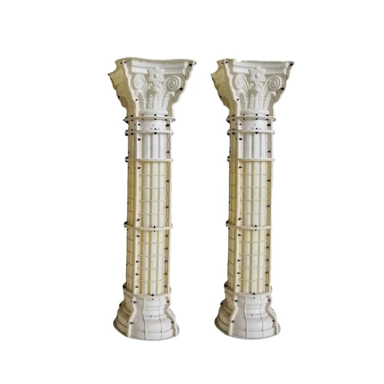European New Design Plastic Plaster Molds for Villa Decoration Roman Concrete Pillar Columns Molds