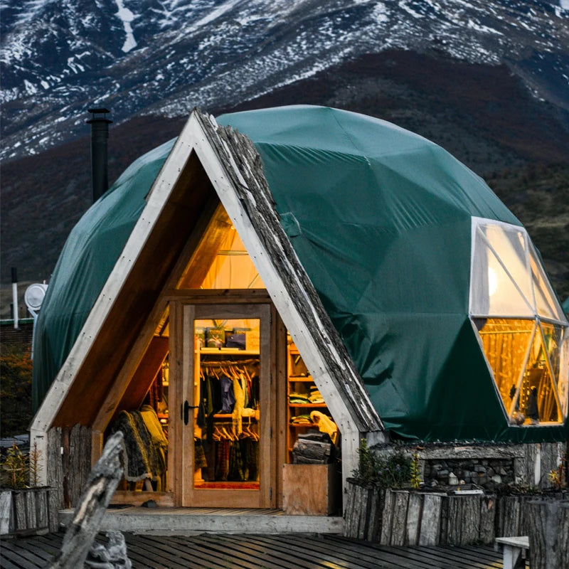 Luxury Hotel Igloo Dome Tent  House Vacation Retreat With Glass Door Sales