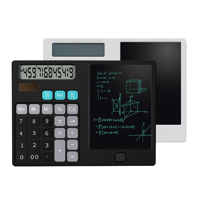 6 Inch LCD Writing Table With Full Featured Scientific Calculator Educational Solar Charge Drawing Pads for Kids Adults Gifts
