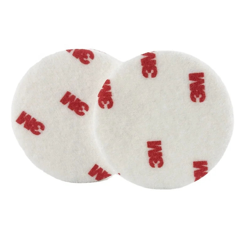 3M  Finesse-it  Felt Buffing Pad 09358 5 In Red Foam Logo White Loop  200 Pcs/Case