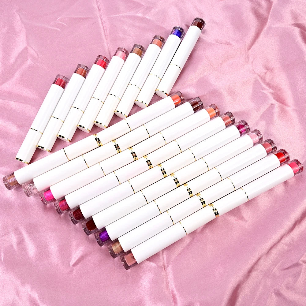 Matte Liquid Lipstick Makeup Set Matte Liquid Long-Lasting Wear Non-Stick Cup Not Fade Waterproof Lip Gloss