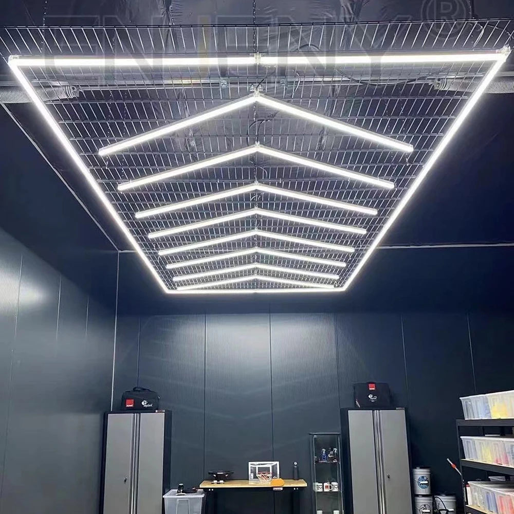 Ready to Stock Hexagon LED Lights for Workshop 6000K Led Detailing Working Light