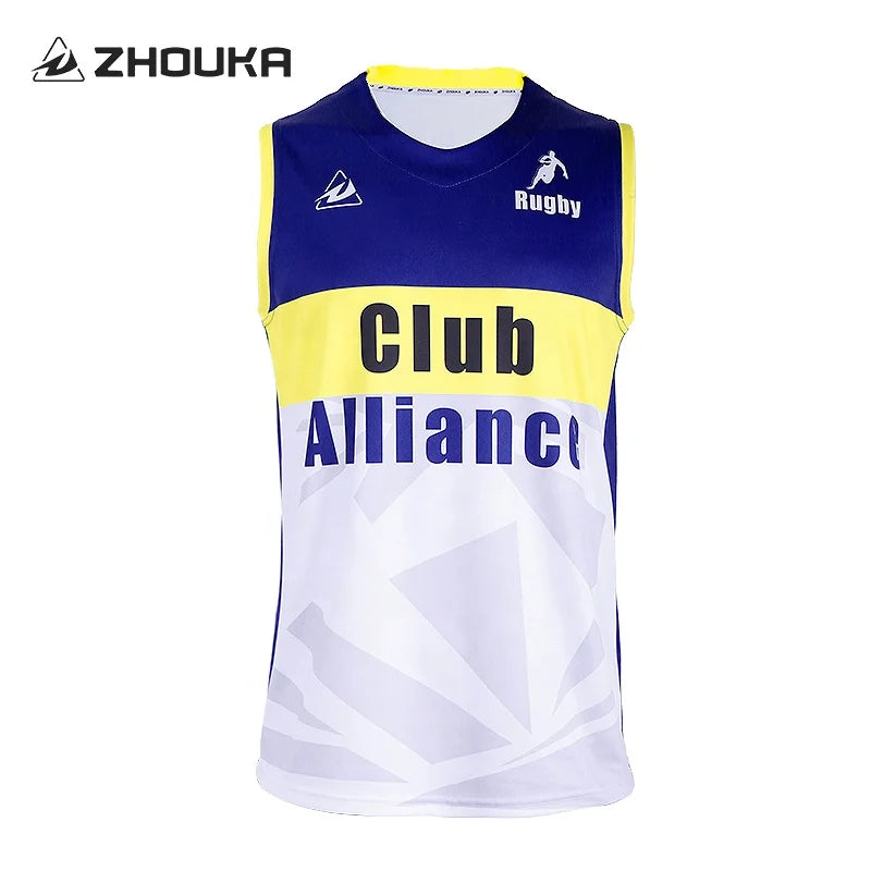 New Design Customize High Quality Sublimation Rugby Jersey Full Kit Rugby League Jerseys Set Custom Rugby Uniform Shirt for M