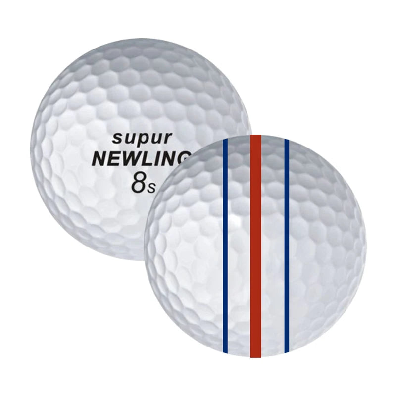 Custom Logo 3-piece Tournament Golf Ball Putting Practice Golf Balls with 3 Aiming Lines