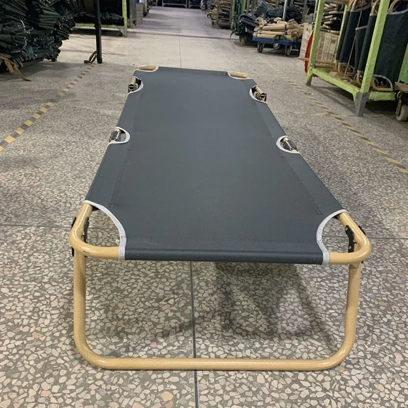 Prevention Folding Single Bed Outdoor Camp  Portable Storage Nap Bed Hospital Convenient