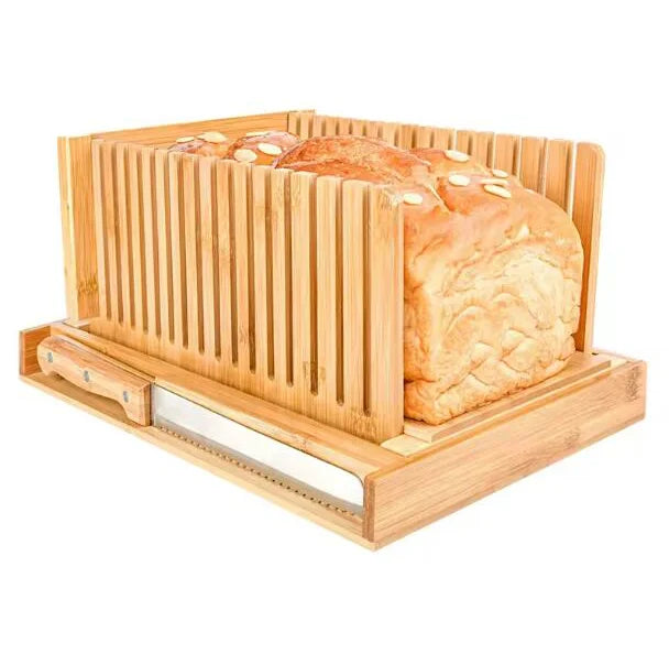 Addreen Manual Hamburger Automatic Commercial Bamboo Bread Slicer Machine Promotion List With Knife for Homemade Bread