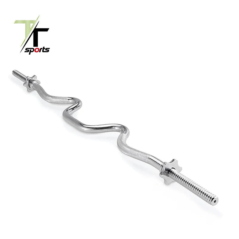 Gym Equipment Weightlifting Gym Ez Curl Barbell bar for Powerlifting