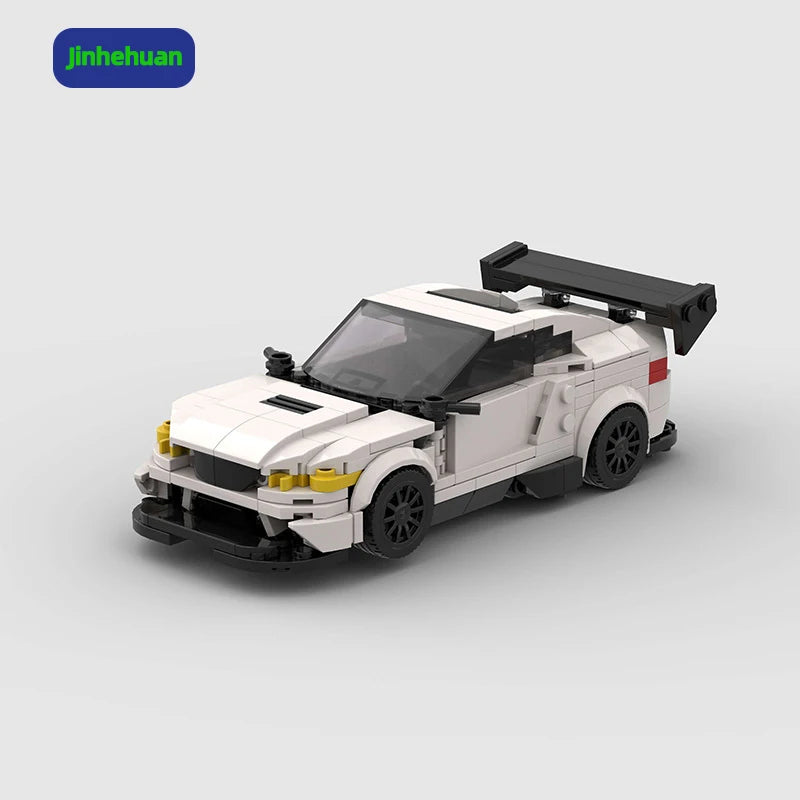 China Model Decorative Brick White Creative Mini Supercar for Boys Toys Gift Eco-Friendly Building Block Sets Car