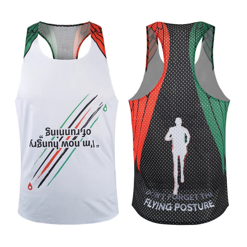Custom Cycling Clothes Welded Seamless Racing Marathon Singlet Vest Sleeveless tank Top for Run Marathon Triathlon