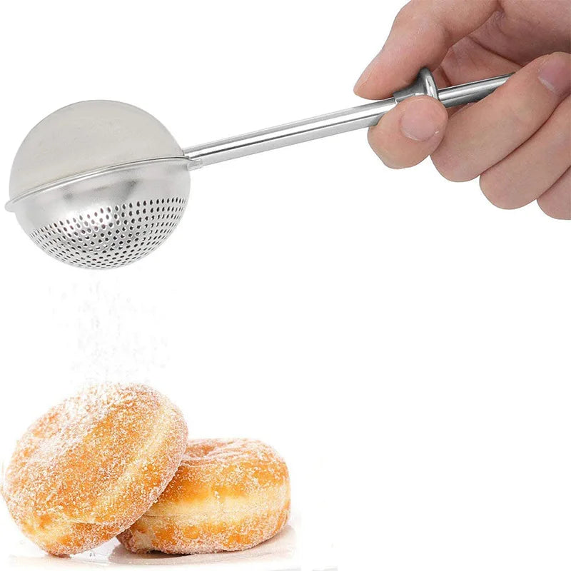 One Handed Operation 304 Stainless Steel Flour Sifter for Baking Cakes and Spices