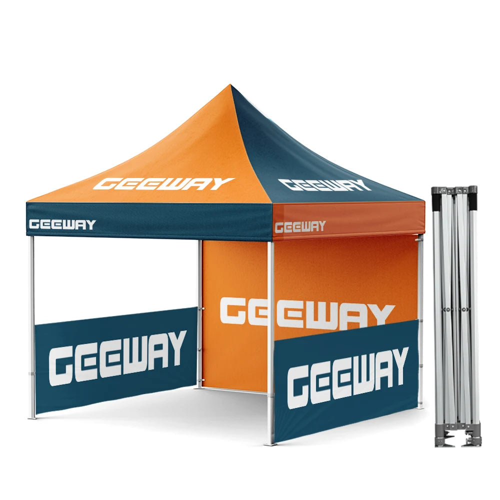 Custom 40mm Hex Aluminum Outdoor Advertising Pop up Canopy Tent Logo Included for Trade Show Use