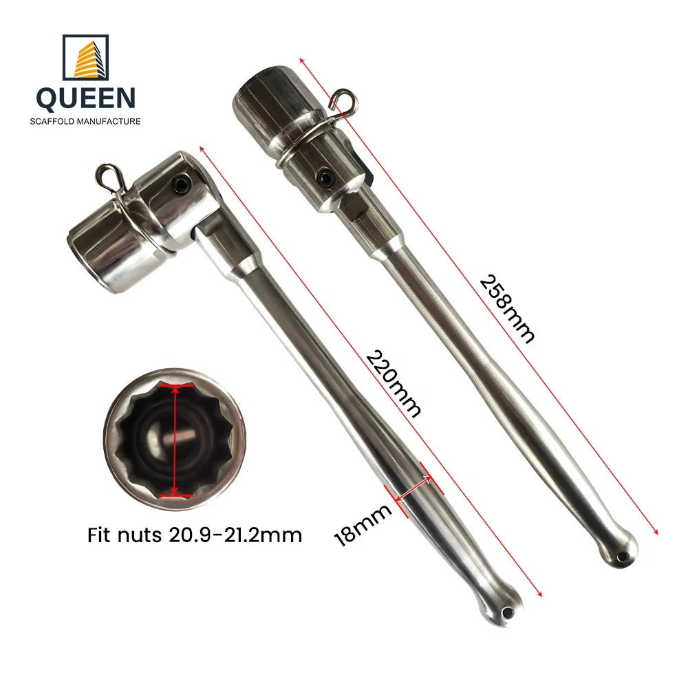 LINYI QUEEN 21mm Socket Scaffolding Poka Spanner Minnor Painting Chrome High Torque Wrench Hardware Tool