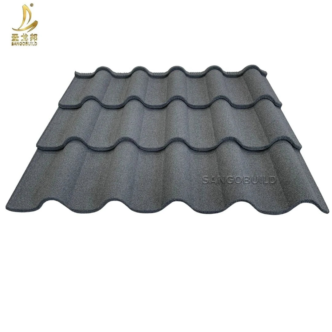 High Quality Bond 0.35/0.4/0.45/0.5mm Thickness Metal Roofing Color Stone Coated Aluminum Roofing Sheet for Ghana