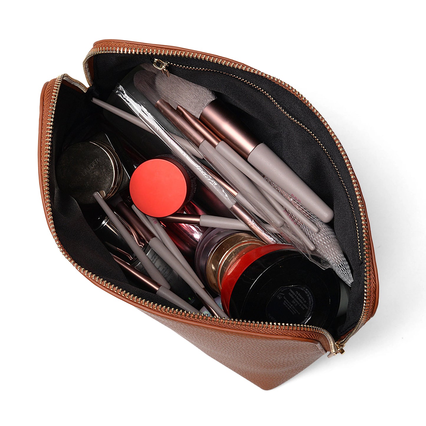 Factory Supply Wholesale Makeup Bag Custom logo Travel Makeup Bag Fashion Leather Makeup Bag