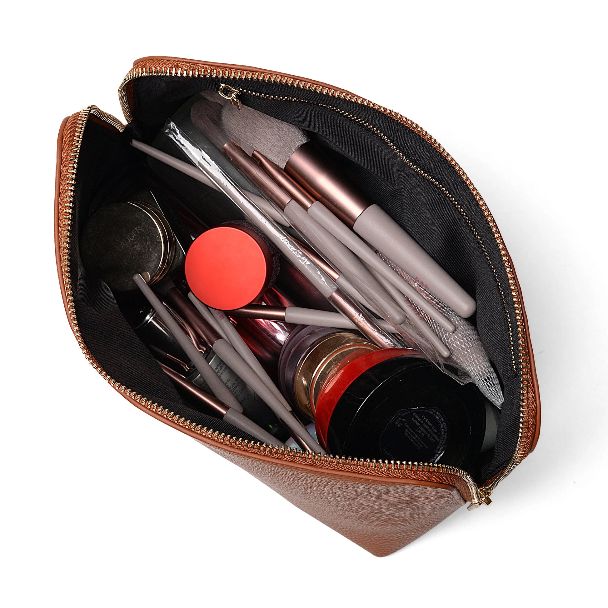 Factory Supply Wholesale Makeup Bag Custom logo Travel Makeup Bag Fashion Leather Makeup Bag