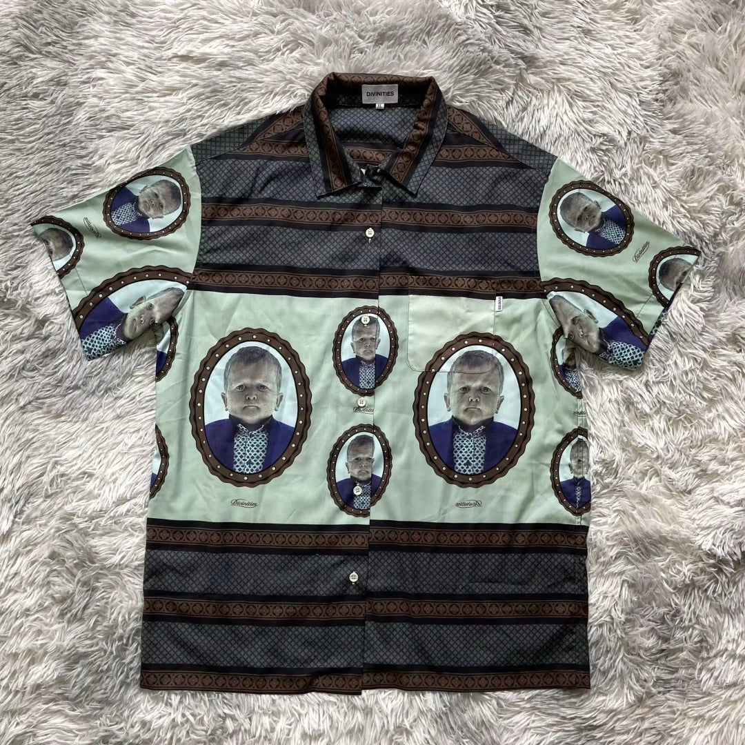 DENIMGUYS  Men's Hawaiian Shirt Short Sleeve Tops Custom Wholesale Casual Summer Beach Button up Shirts Hawaiian Tops
