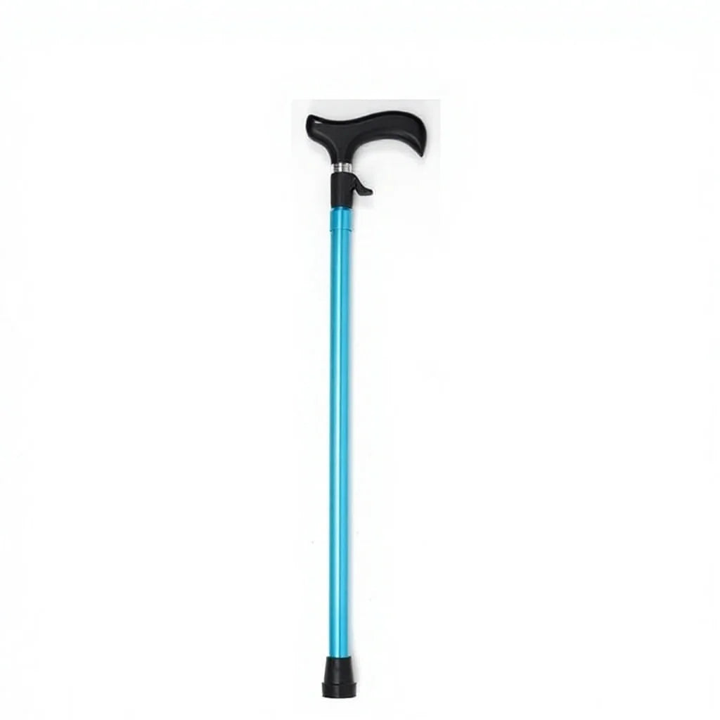 Taiwan New Design Stylish Non-slip Rubber Tip Push-button T-Handle Aluminum Alloy CE Certified 250LBS Capacity Walking Stick