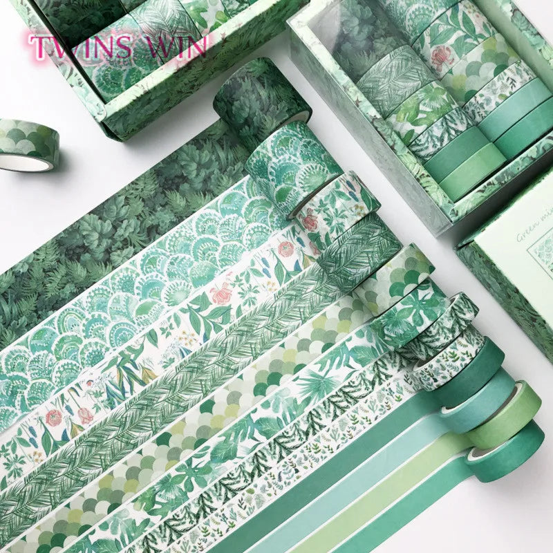 Diary Decorative Border Hand Ledger Stationery Japanese Whole Roll Set Sticker Vintage Oil Painting Colored Tape Adhesive 101
