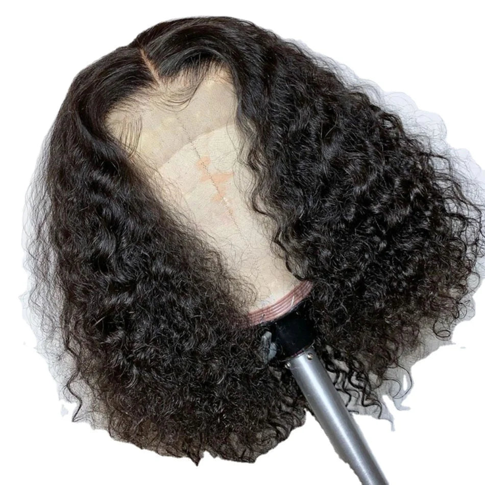 Brazilian HD for Lace Frontal Bob Wigs Curly Short Straight Style Transparent Lace for Black Women