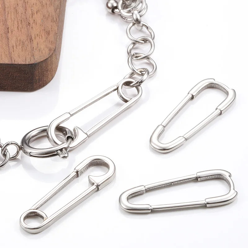 Unique Style Paper Clip for DIY Necklace and Bracelets Two Styles Y2K Cute Design Stainless Steel Material for Jewelry Making