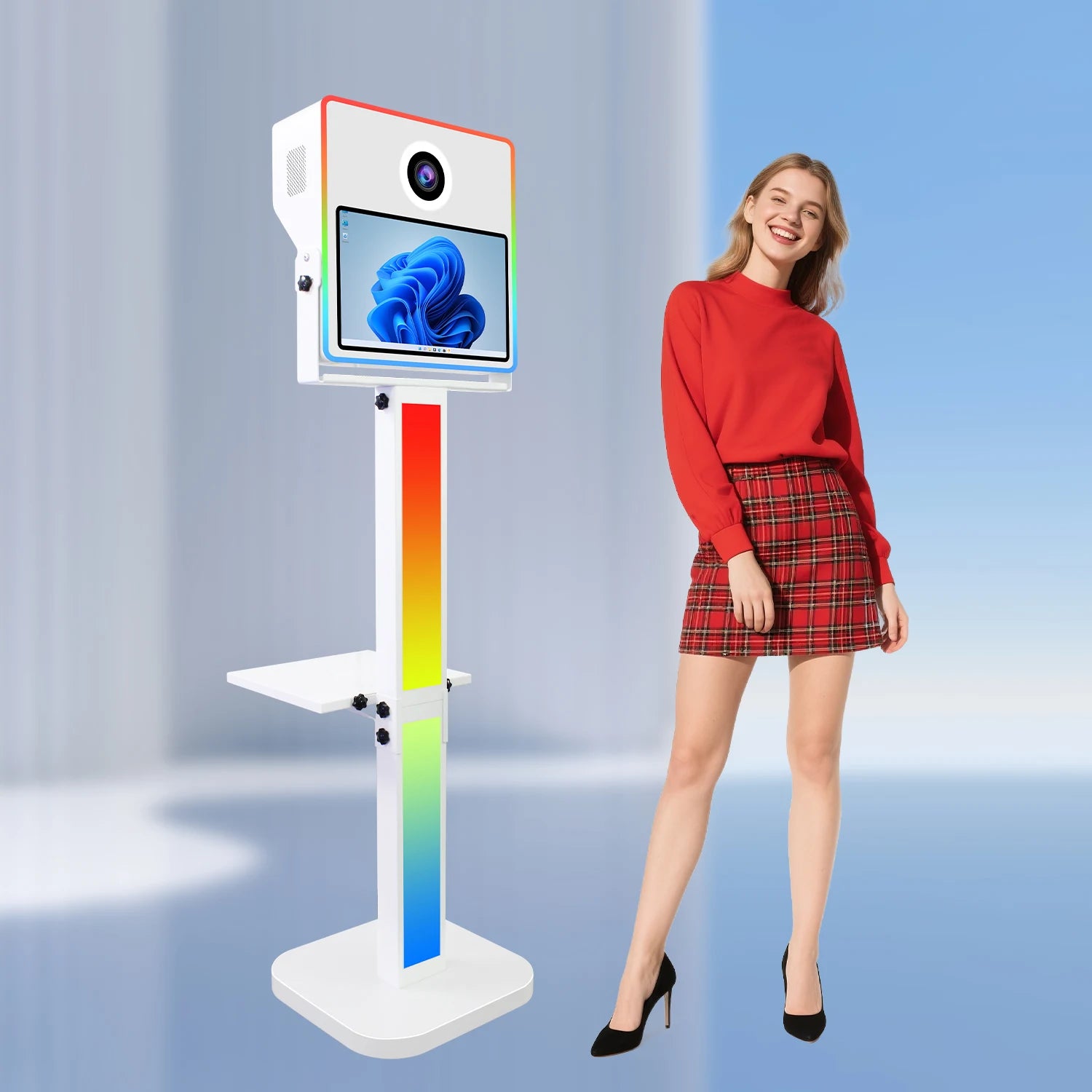 Wholesale Camera Photobooth Machine High Angle Portable Selfie DSLR Photo Booth Shell Compatible With Printer for Birthday Pa