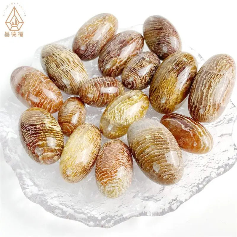 Wholesale Natural Crystal Healing Stones Melaleuca Garden Quartz Tumbled Stone for Decoration