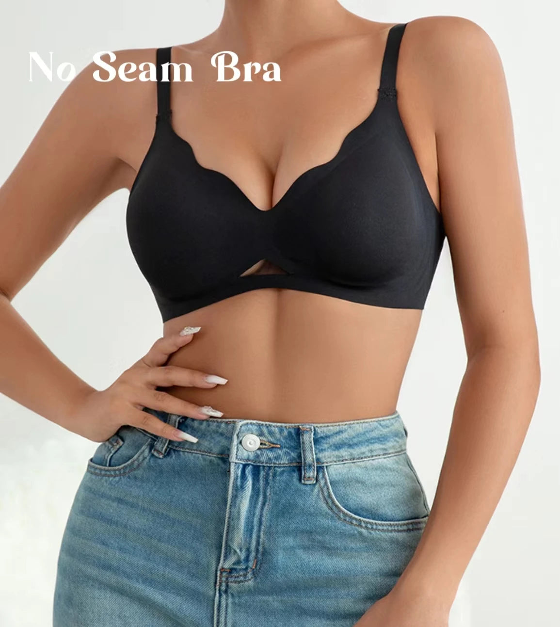 Wireless Women Seamless Bra Solid Color