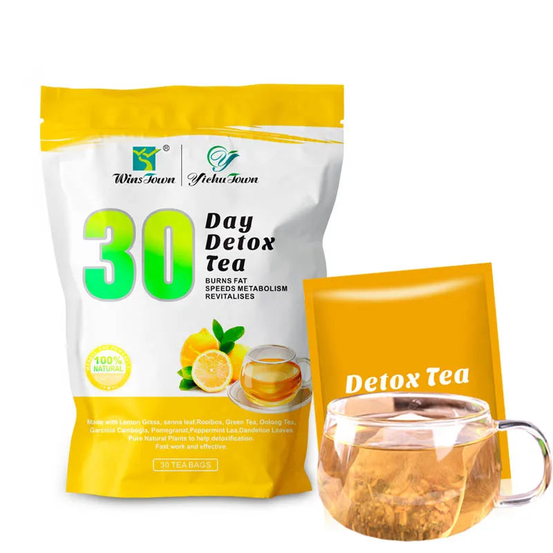 Private Label 30 Day Detox Tea Lemon Best Herbal Sliming Tea Detox Natural Detox Tea for Korean Thé Minceur