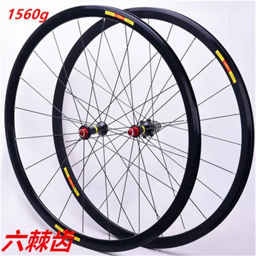 700C  Bicycle Wheelset RUJIXU Aluminum Alloy with Reflective Marking V Brake Clincher Wheels for Road Bikes