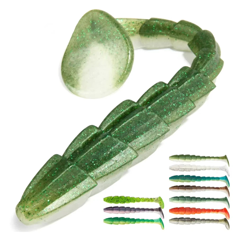 Spinpoler Paddle Tail Swimbait Fishing Lure 7cm 9cm 11.5cm Worm Shad Soft Plastic Artificial Bait for Bass Saltwater Freshwat