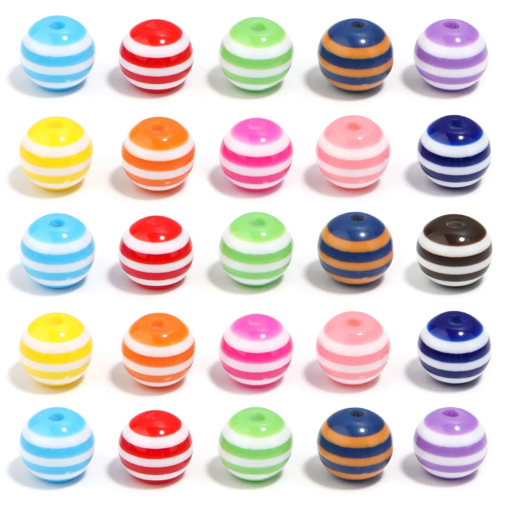 Wholesale Plastic Beads Candy Color Size 6-10MM  Loose Beads  for DIY Camellia Phone Case Bracelet Accessories