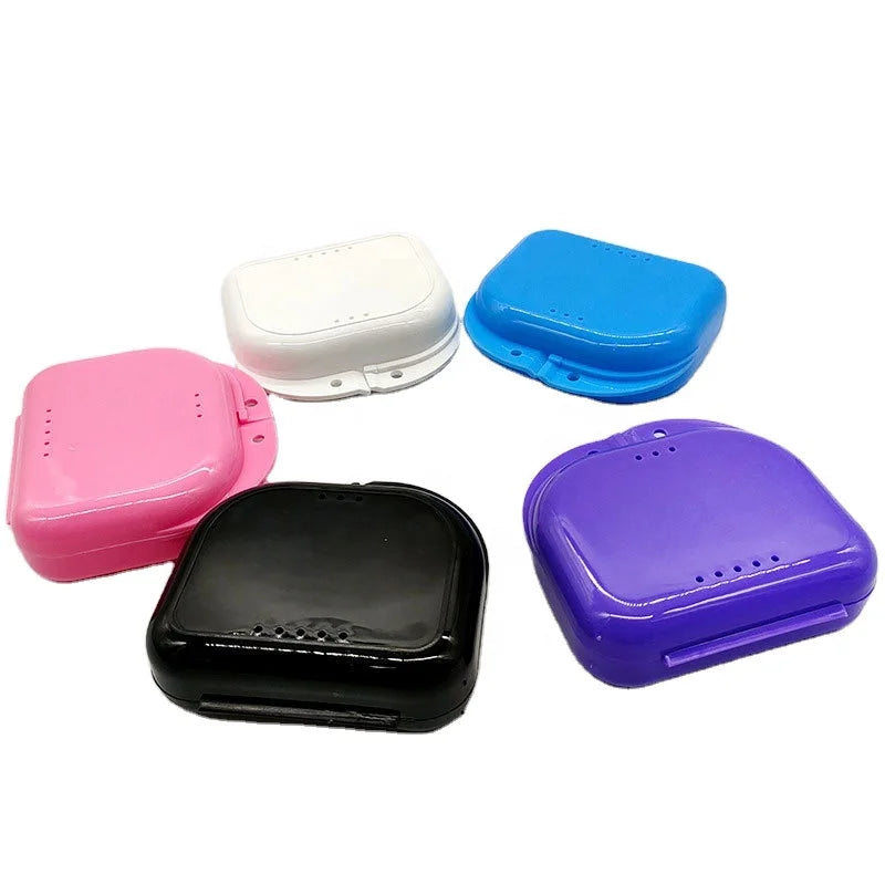 Retainer Case with Vent Holes Denture Box Durable Mouth Guard Case Mouth Guard Container Case