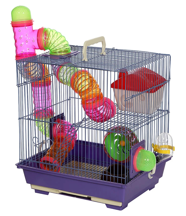Wholesale Factory Luxury Custom Fold Cheap Plastic Metal Acrylic Hamster Cage for Sale