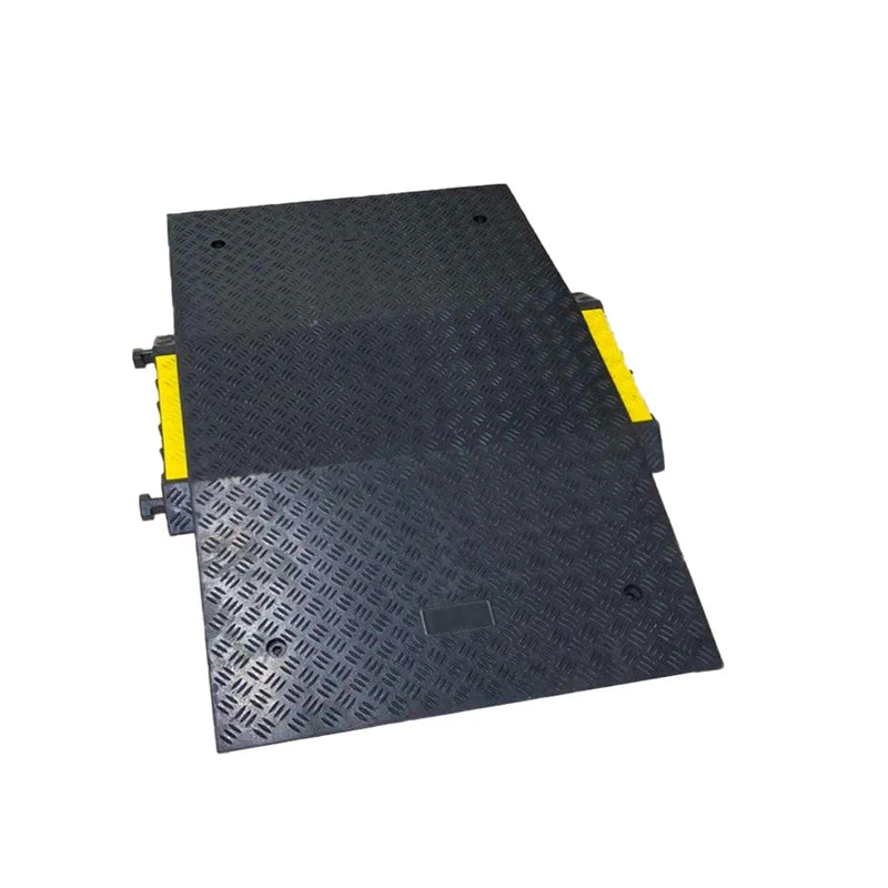PVC Rubber Pedestrian Vehicles Wire Guard Cable Ramp Polyurethane Heavy Duty Low Profile Cable Protector with ADA Compliant R