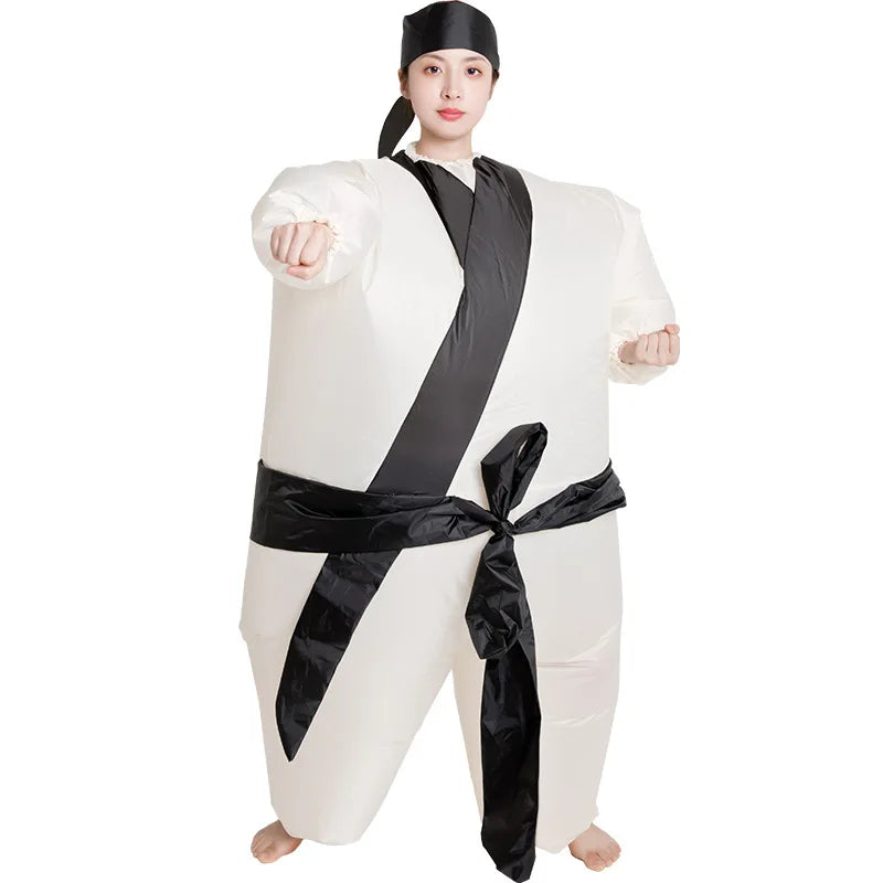 Funny Party Clothes Inflatable Karate Costume Cosplay Kungfu Blow up Mascot Dress