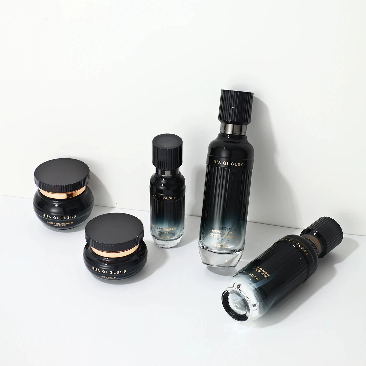 Selling Luxury Cosmetic Skin Care Packaging Glass Cream Bottles Wholesale