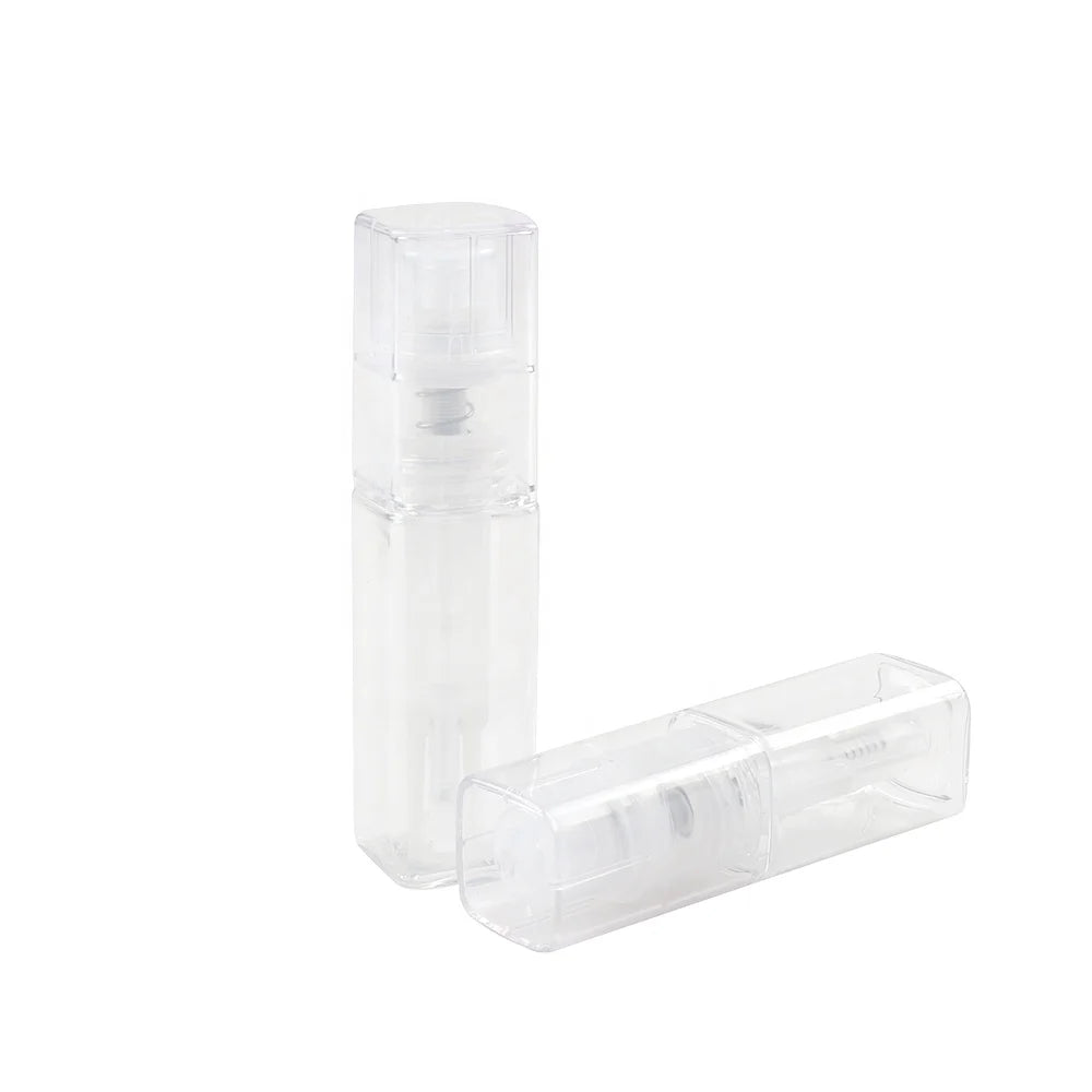 35ml Plastic Square Spray Bottle with Texture for Powder Products
