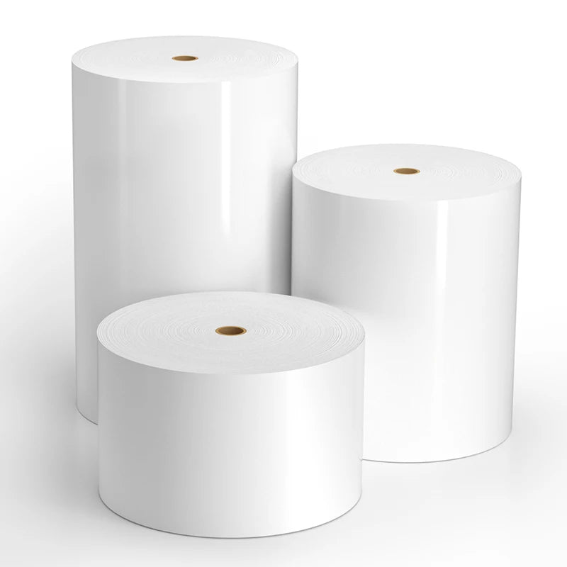 Factory Wholesale Self-adhesive Labels Jumbo Roll Raw Material 1080/1525mm Die Cutting Direct Eco Thermal Paper