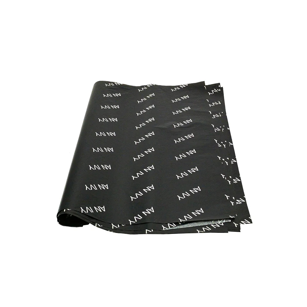Flower Wrapping Paper Bouquets Waterproof Newspaper Luxury Look Korean Black Printing Tissue Paper