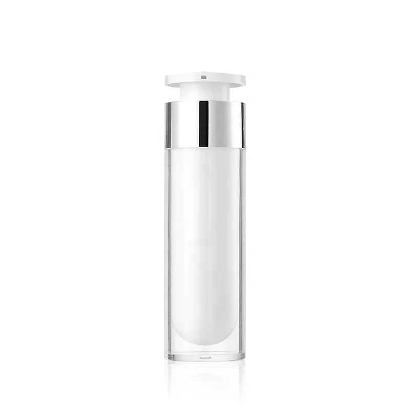 50ml White Double-Layer Vacuum Emulsion Plastic Bottle Multi-Functional Essence Storage Container Practical Bottles