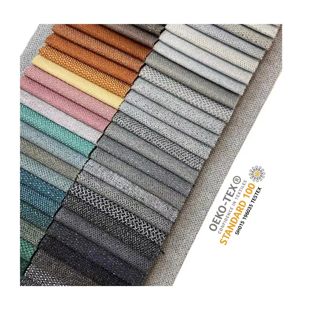 China Wholesale 100% polyester  linen Fancy Design Decorative Upholstery Fabric
