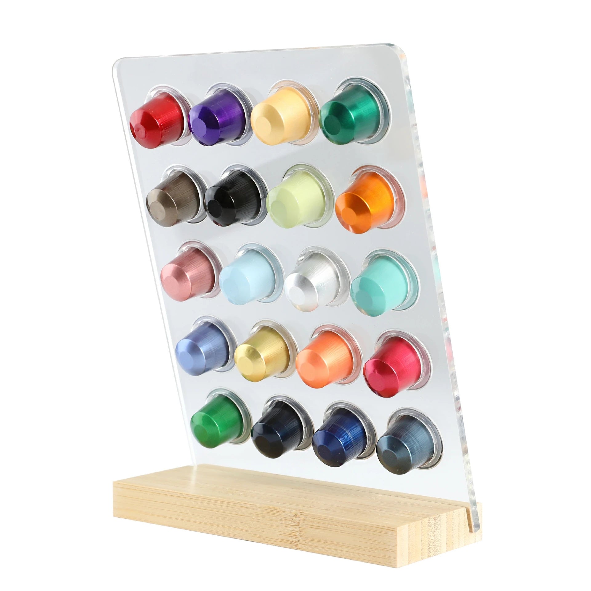 Colorful Food Grade PP Aluminum Foil Containers with Sealable Lids for Storing Coffee Capsules for Coffee Espresso Machine
