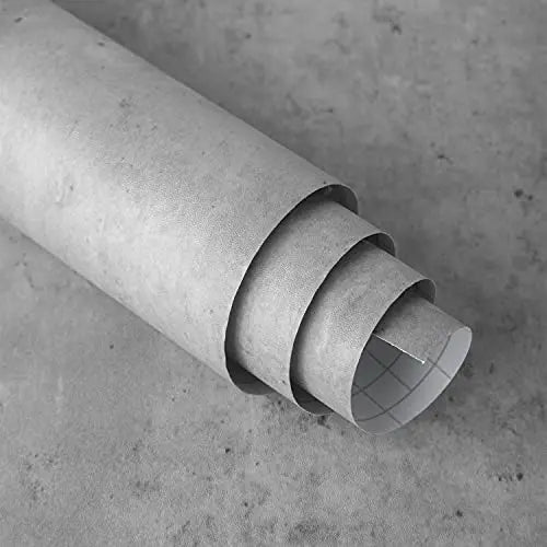 ORON 3D Concrete Peel and Stick Wallpaper Vinyl Textured Pvc Self Adhesive Cement Wall Paper Rolls for Bathroom