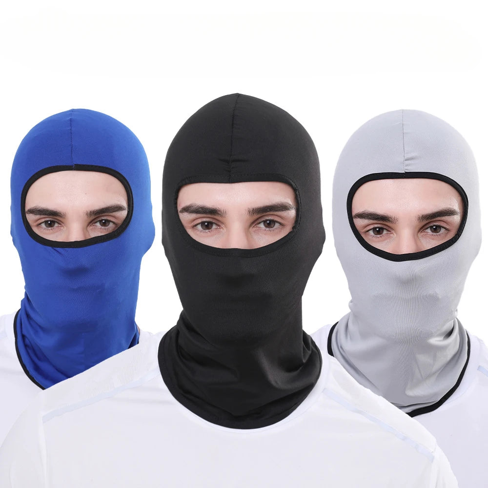 Branding logo Outdoor Sports Full Face Mask High Elastic Ice Silk Sunscreen Windproof Dustproof Mask of Bicycle Motorcycle